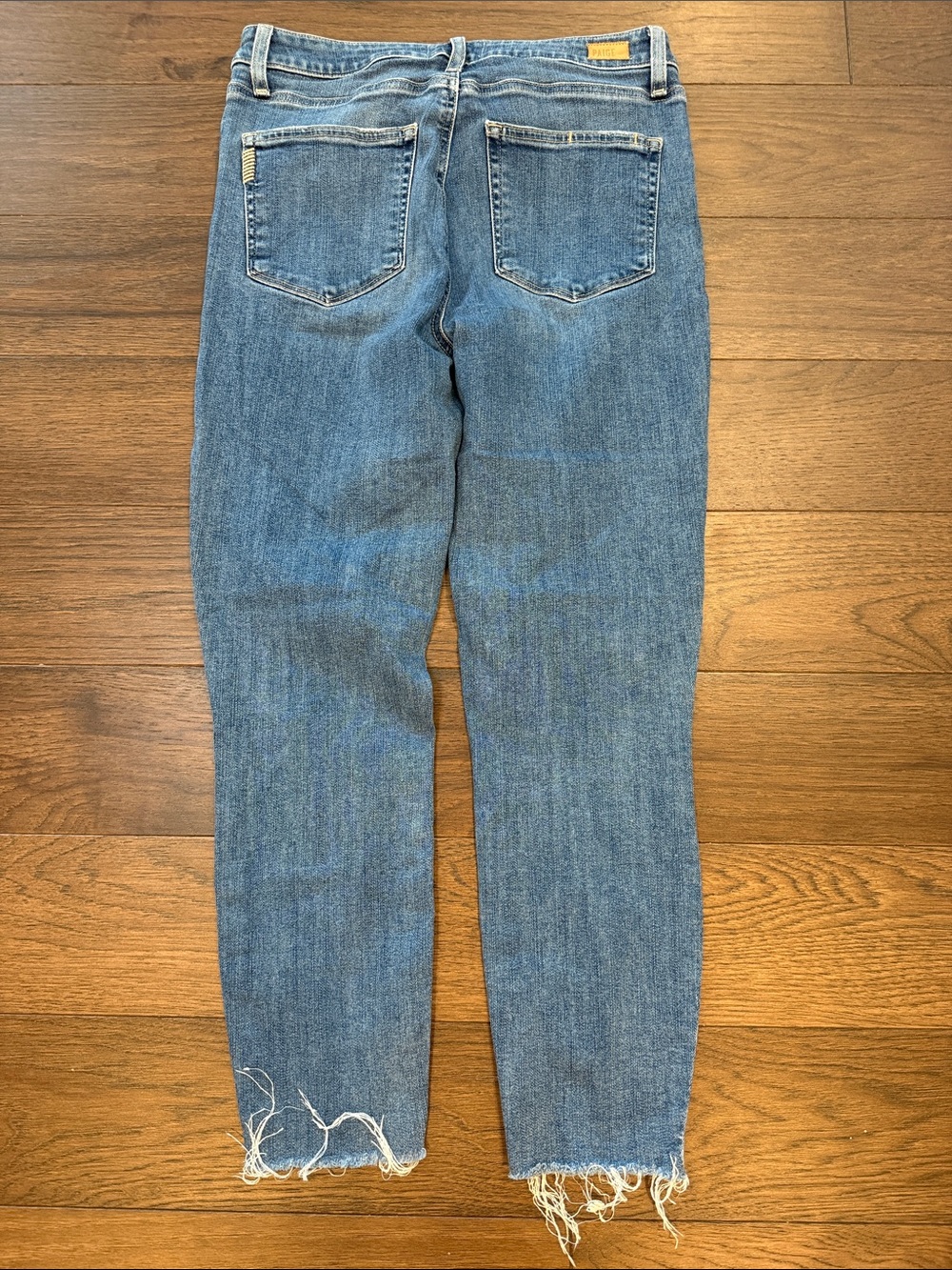 PAIGE Hoxton Ankle Raw-Hem High-Rise Skinny Jeans Size 30 - C61-029 - Picture 8 of 9